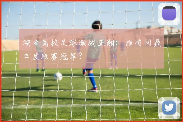 湖南高校足球激战正酣：谁将问鼎年度联赛冠军？