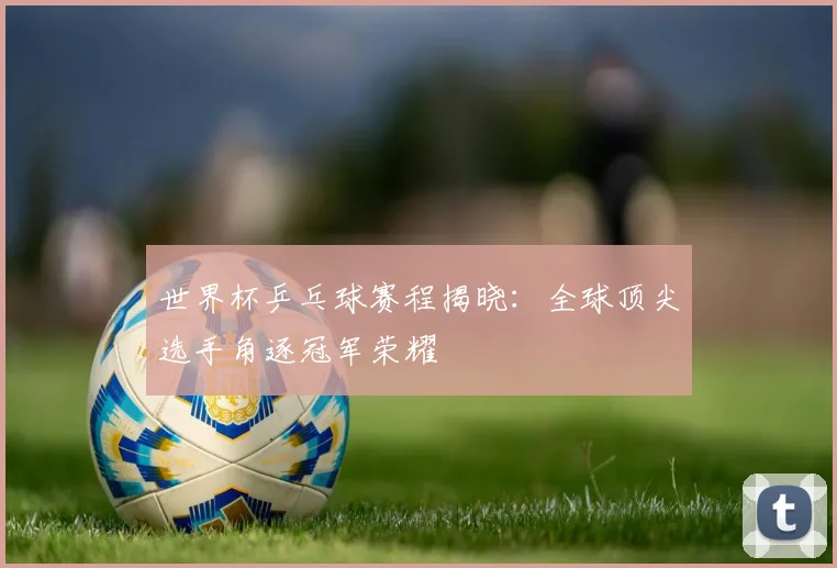 世界杯乒乓球赛程揭晓：全球顶尖选手角逐冠军荣耀